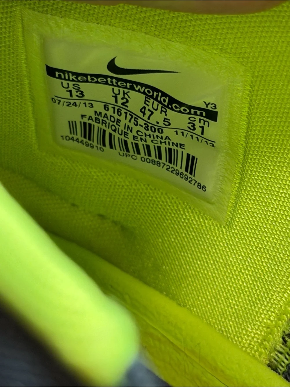 Nike LeBron 11 Dunkman Men 13 Women 14.5 Mica Green Volt 616175-300